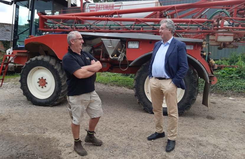 David with Andy at Mapperton Farm